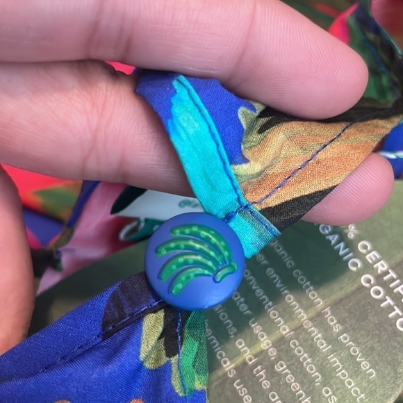 NWT Farm Rio Banana Mix Tiered Midi Dress - Picture 8 of 11